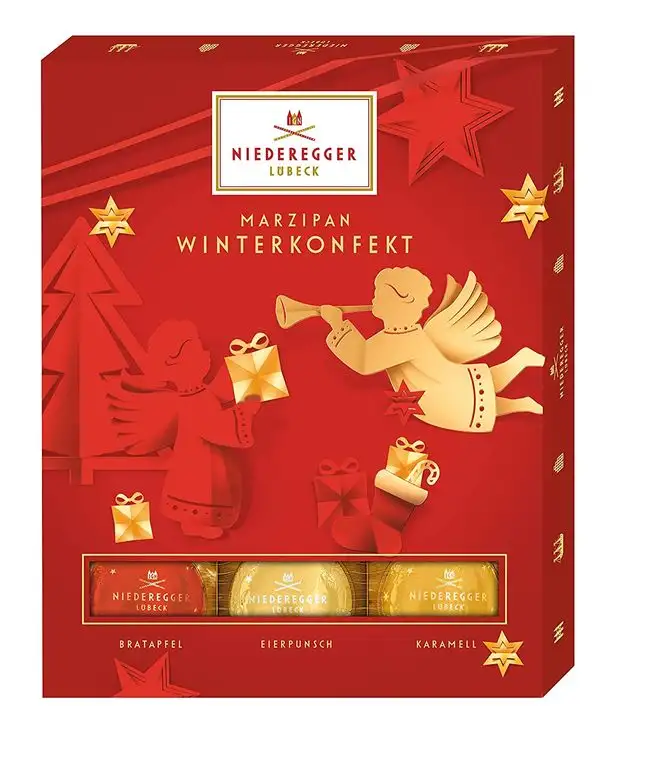 Niederegger Marzipan Winter-Konfekt, (1 x 120 g)