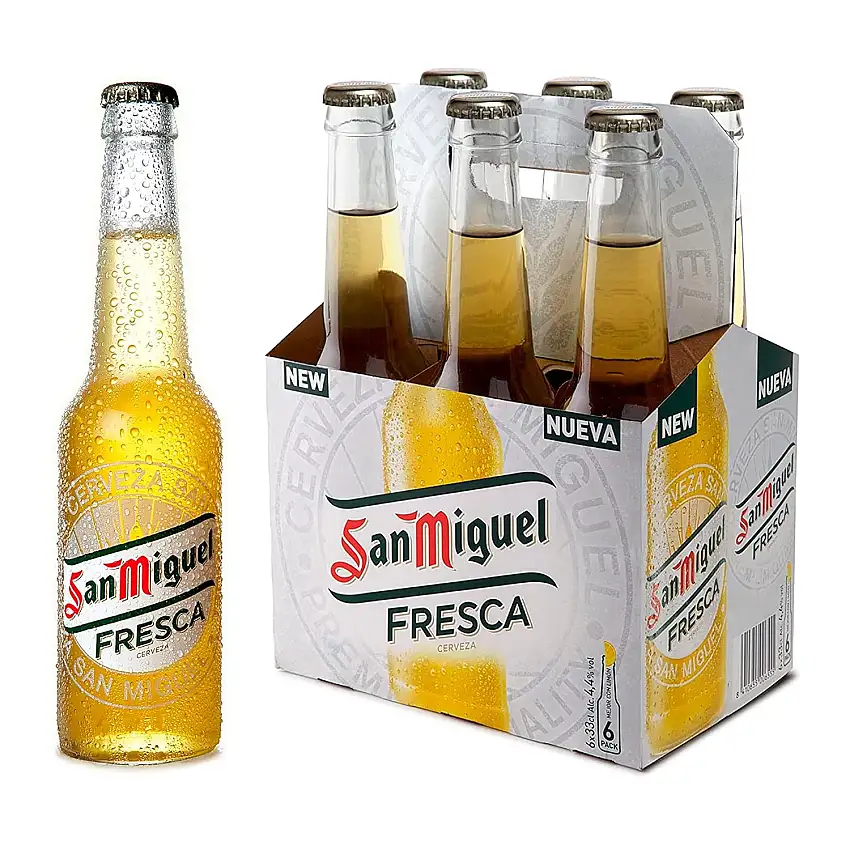 San Miguel Bier Fresca 6x33 Cl Flaschen