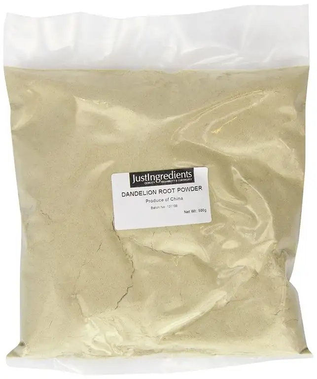 JustIngredients Löwenzahnwurzel Pulver, Dandelion Root Powder, 1er Pack (1 x 500 g)