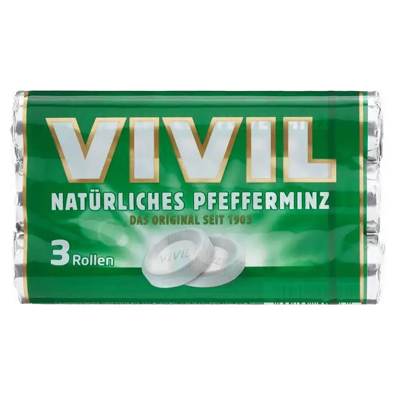 Vivil Pfefferminz 3 Rollen Multipack, 87g