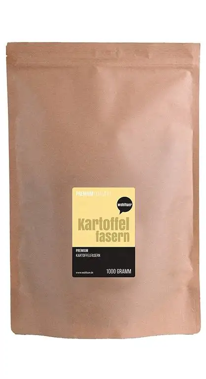 Wohltuer Kartoffelfasern aus Deutschland 1000g | Hoher Ballaststoffgehalt & wenig Kohlenhydrate | Deutsche Premiumqualität