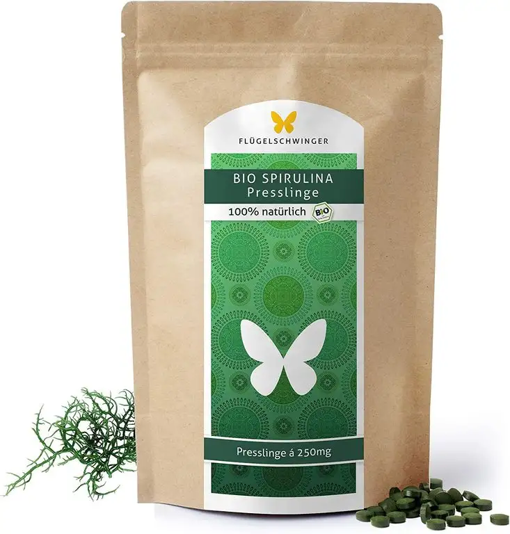 1kg BIO-Spirulina-Presslinge, 4000 Tabletten 'a 250mg, DE-ÖKO-012, Rohkostqualität, ohne Zusätze, schonende Verarbeitung bei niedrigen Temperaturen (1000g)