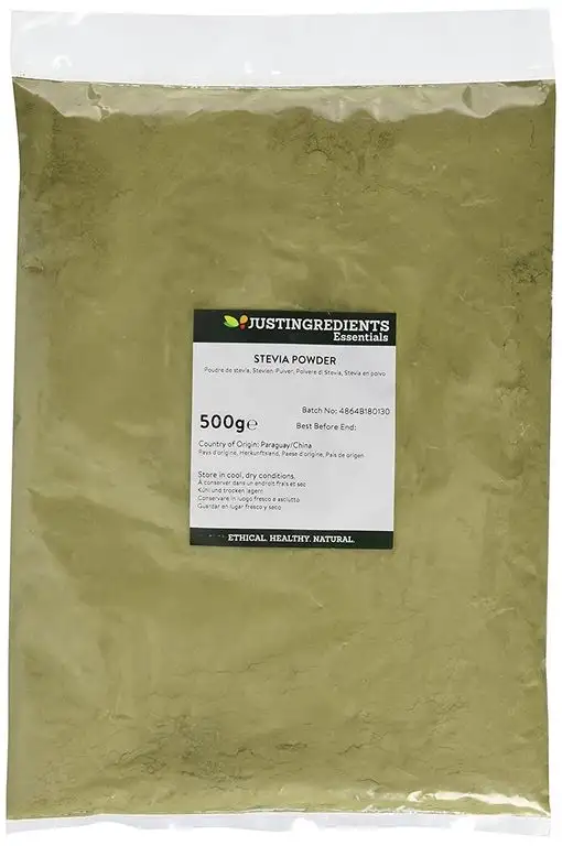 JustIngredients Stevien-Pulver, Stevia Powder, 1er Pack (1 x 500 g)