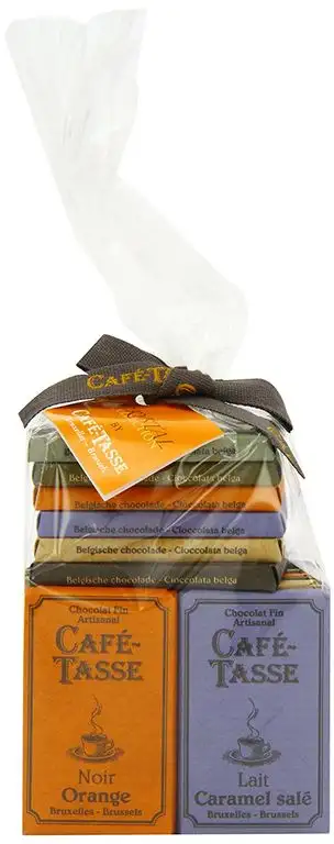 Café Tasse Tüte mit 10 Verschiedenen Sorten Mini-Tafeln 180 g, 2er Pack (2 x 180 g)
