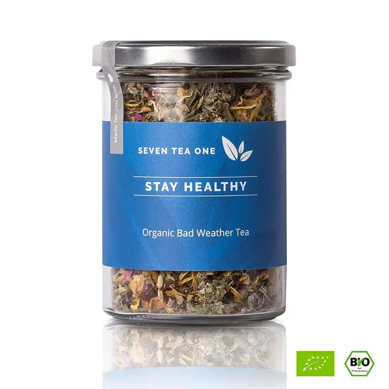 Stay Healthy Erkältungs-Tee - Abwehrkräfte-Booster - Tee für die kalte Jahreszeit - Gute-Besserung-Tee - BIO-zertifiziert - 75g