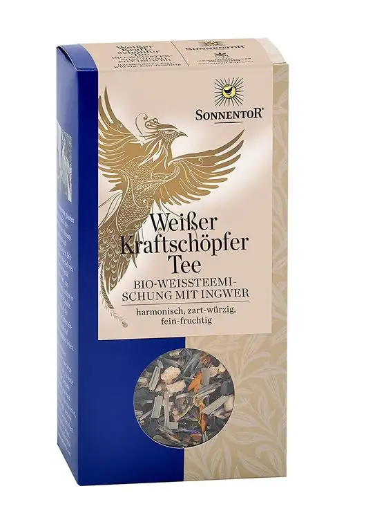 Sonnentor Weißer Kraftschöpfer-Tee lose, 1er Pack (1 x 70 g) - Bio