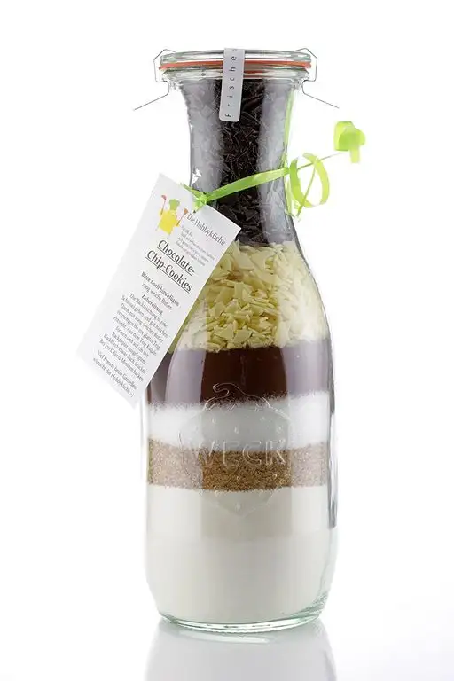 Chocolate-Chip-Cookies im dekorativem 1040 ml Weckglas ideal als Geschenk