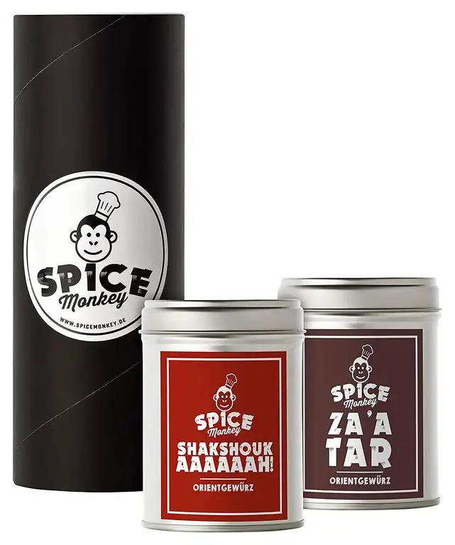 Orientalische Lieblings-Gewürze, Shakshouka & Za'atar, 2er-Geschenkset, Jerusalem Küche