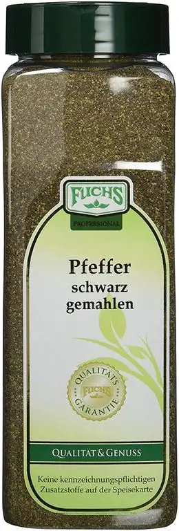 Fuchs Pfeffer schwarz gemahlen, 2er Pack (2 x 550 g)