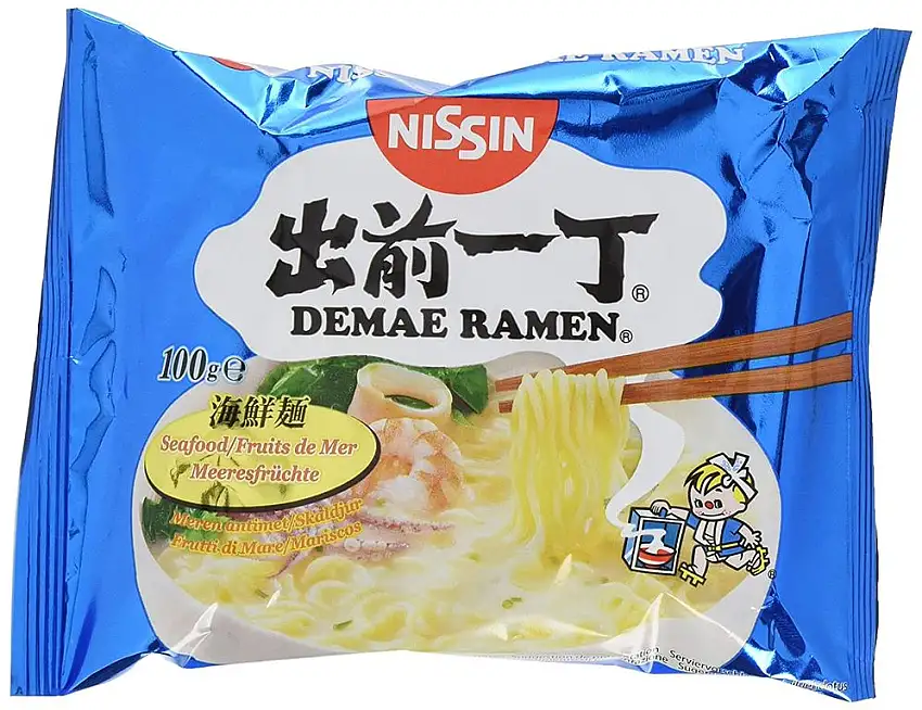 Nissin Instant Nudeln Demae Meeresfrüchte 100g, 30er Pack (30 x 100 g)