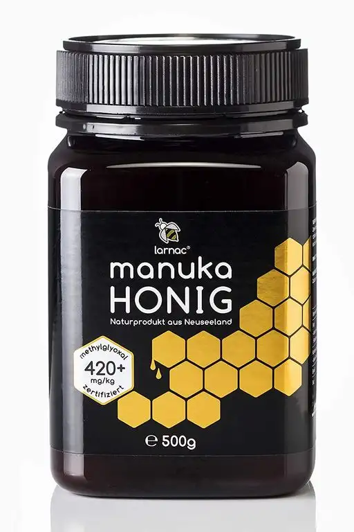 Larnac Manuka Honig 420+ MGO aus Neuseeland, 500g, zertifizierter Methylglyoxalgehalt