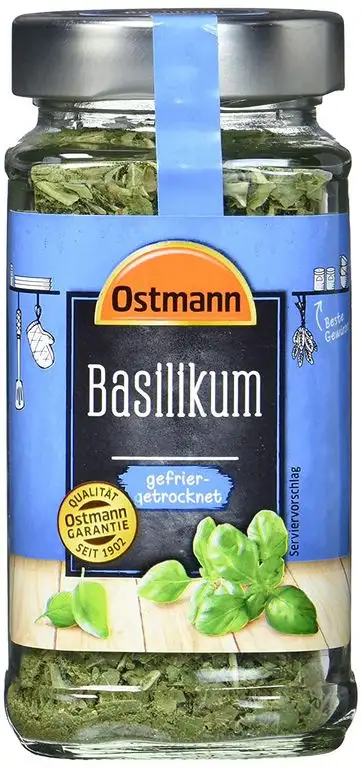 Ostmann Basilikum gefriergetrocknet, 3er Pack (3 x 15 g)