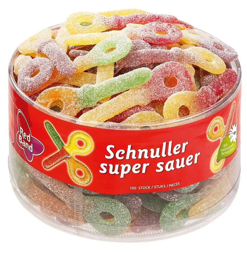 Red Band - Schnuller - Super Sauer - Weingummi - Fruchtgummi - 1200g
