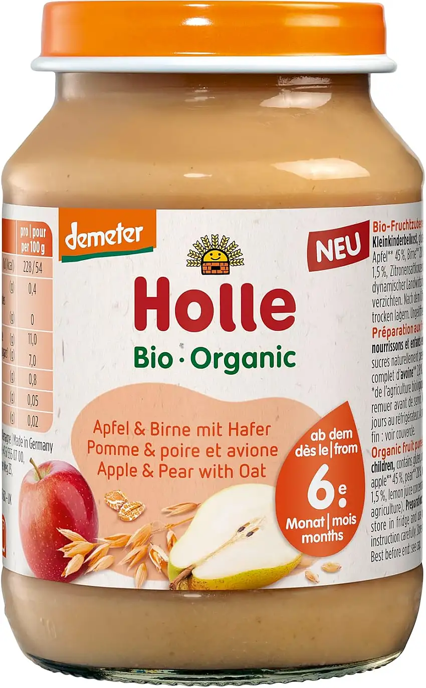 Apfel & Birne mit Hafer