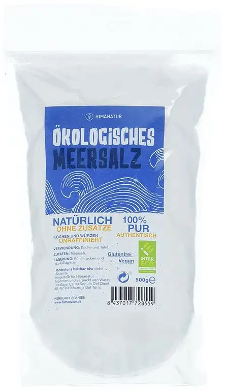 Himanatur Ökologisches Meersalz aus Spanien, 4er Pack (4 x 500 g)
