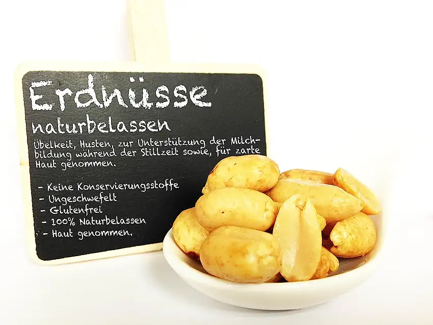 1001 Frucht ungesalzene Erdnüsse 500g I knackige Nüsse ohne Schale - ideal als Salat Kerne und Müslizusatz oder als leckere Erdnusskerne für Studentenfutter I Knabberspaß in Premium Qualität