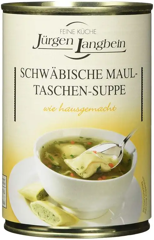 Jürgen Langbein Schwäbische Maultaschen-Suppe, 6er Pack (6 x 400 ml)