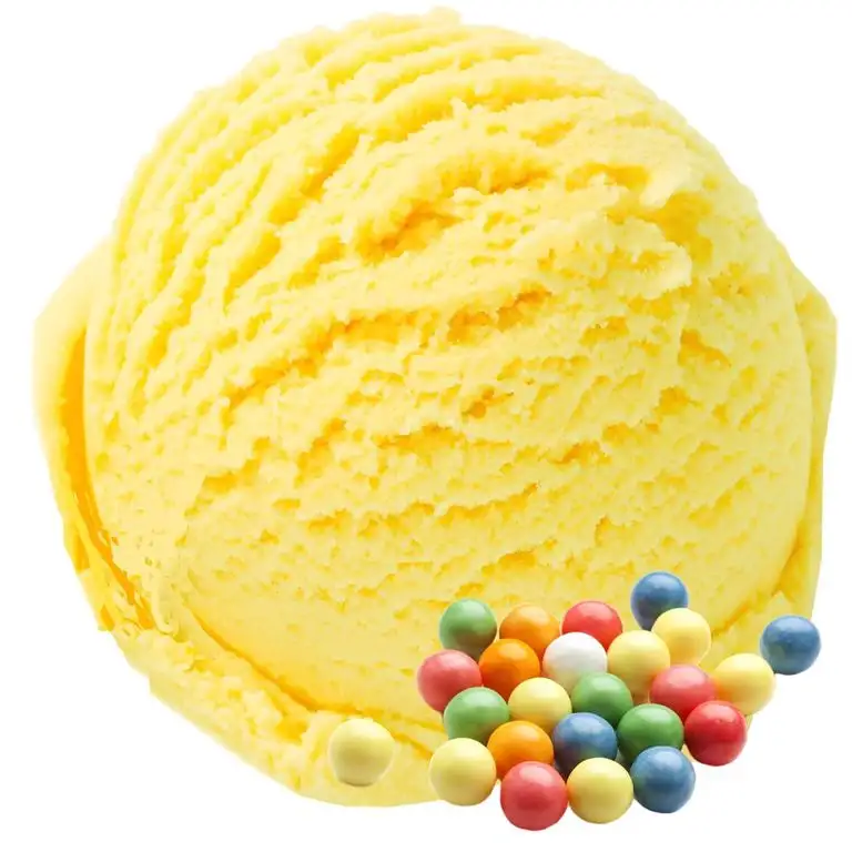Kaugummi Bubble Gum Gelb Geschmack 333 g Gino Gelati Eispulver für Ihre Eismaschine