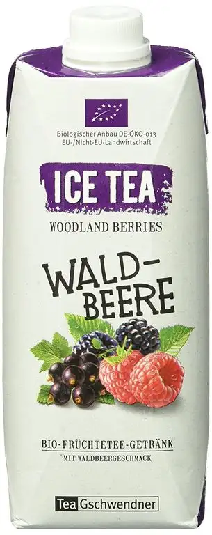 TeeGschwendner Ice Tea Waldbeere BIO TeeGschwendner, 3er Pack (3 x 500 ml)