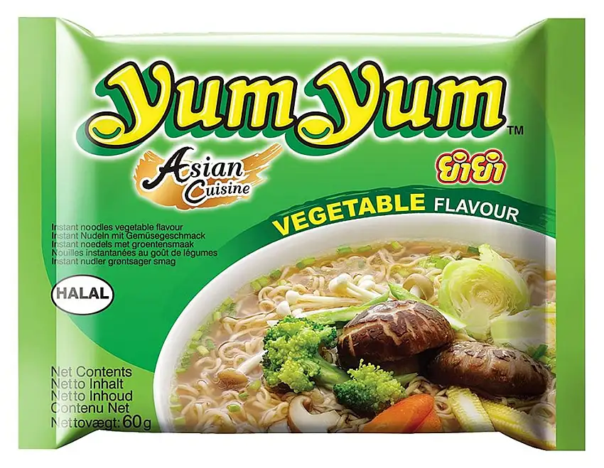 Yum Yum Instant Nudeln Gemüse 60g, 45er Pack (45 x 60 g)