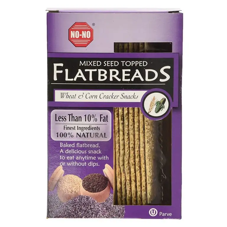 No-No - Mixed Seed Topped Flatbreads - 125g