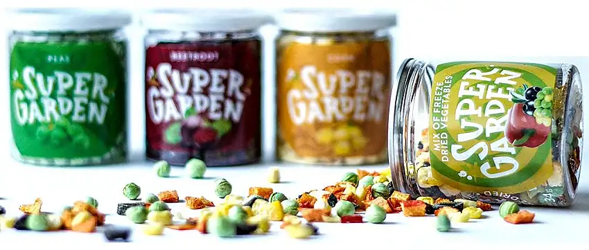 Supergarden Snackbox Gemüse - Gefriergetrocknetes Gemüse - Gesunder Snack - 100% Rein Und Natürlich - Für Veganer Geeignet - Ohne Zuckerzusatz- Glutenfrei