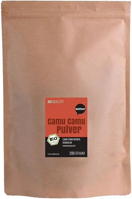 Wohltuer Bio Camu Camu Pulver 200g | Bio Fruchtpulver reich an Vitamin C | Beste Rohkost für Smoothies, Shakes und Müsli | Vegan