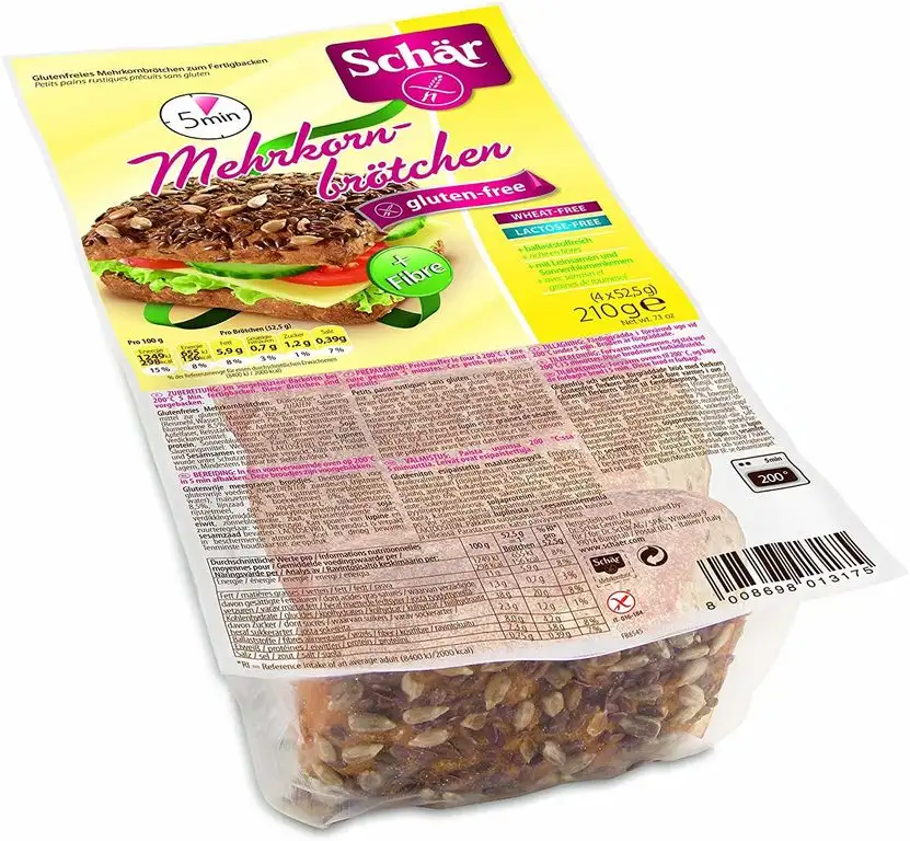 Dr.Schär Mehrkornbrötchen glutenfrei 4St/210g