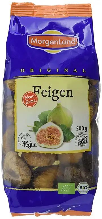 Morgenland Feigen natural - handverlesen Bio Trockenfrüchte, 500 g