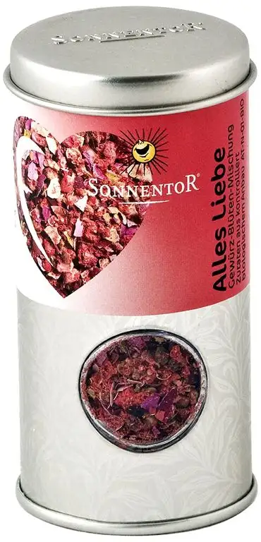 Sonnentor Alles Liebe Gewürz-Blüten-Mischung Streudose, 1er Pack (1 x 30 g) - Bio