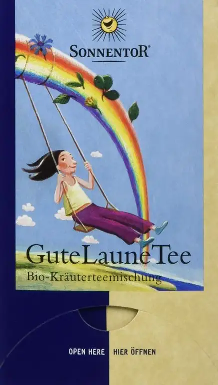 Sonnentor Gute Laune-Kräutertee Doppelkammerbeutel, 2er Pack (2 x 27 g) - Bio