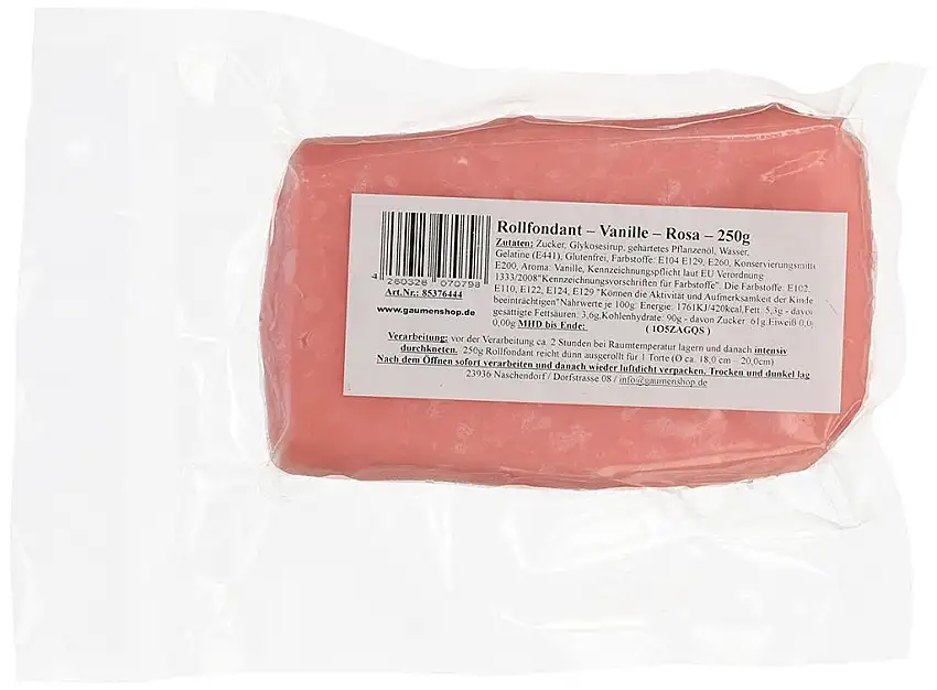 Rollfondant Vanille Rosa 250g