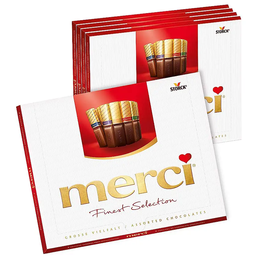 merci Finest Selection Große Vielfalt (5 x 250g) / Schokoladen-Spezialitäten
