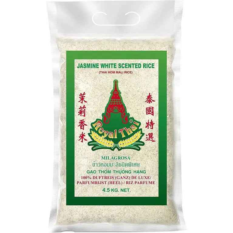 Royal Thai THAI Langkorn Duftreis (ganz) [ 4,5kg ] DE LUXE / Jasmin White Scented Rice / Aus Thailand