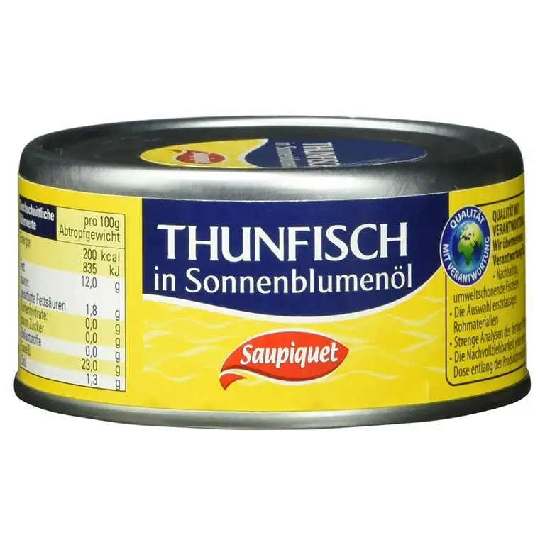 Saupiquet Thunfisch- Stücke in Sonnenblumenöl, 140g