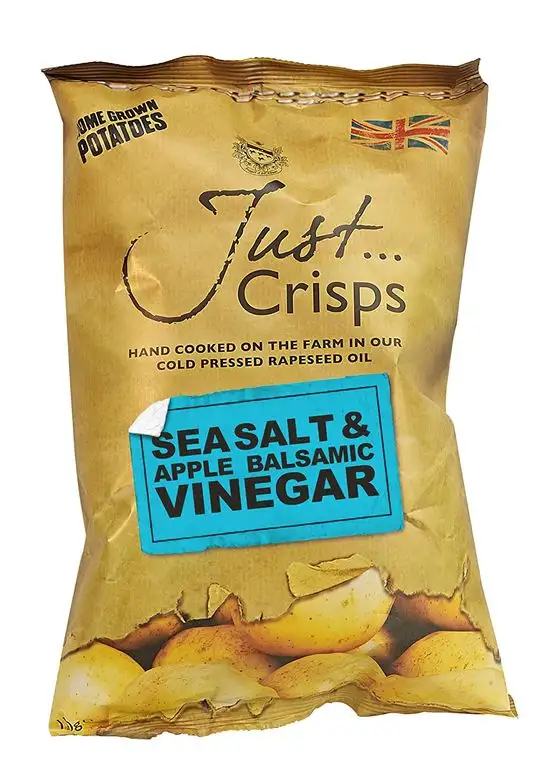Just Crisps Apple Vinegar & Sea Salt 150g, 2er Pack (2 x 150 g)