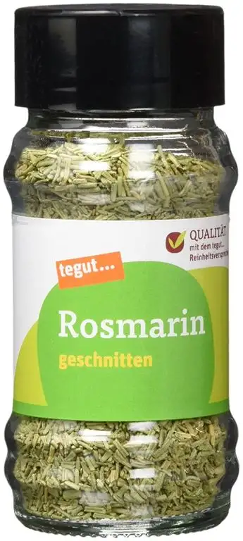 tegut... Rosmarin geschnitten Gewürz, 1 x 27 g