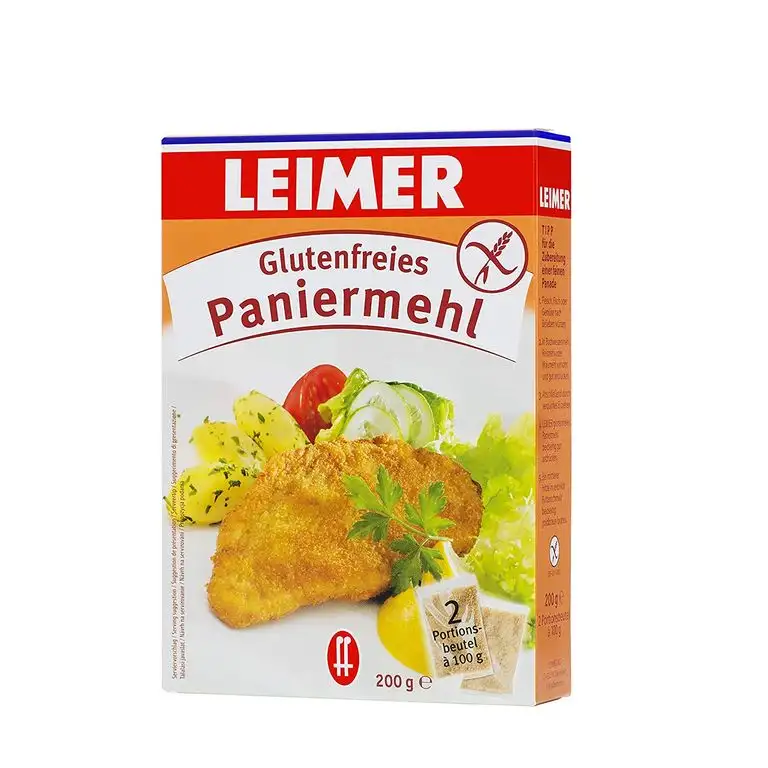 Leimer Paniermehl glutenfrei Packung, 4er Pack (4 x 200 g)