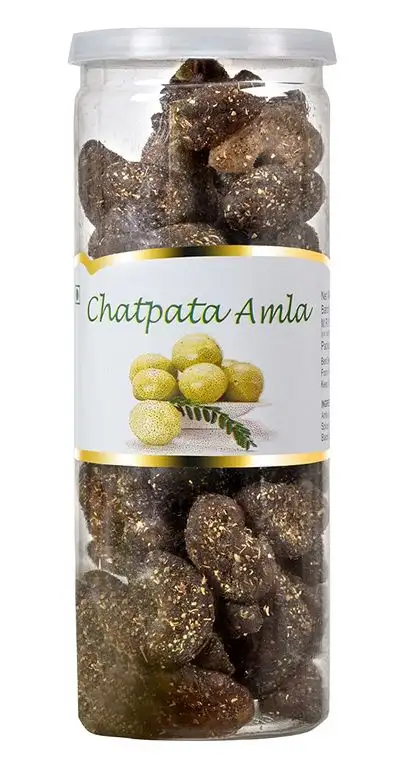 Shadani Aromatisierte natürliche Würzige Stachelbeere / Amla In Kunststoff Jar Box - 7 Unzen