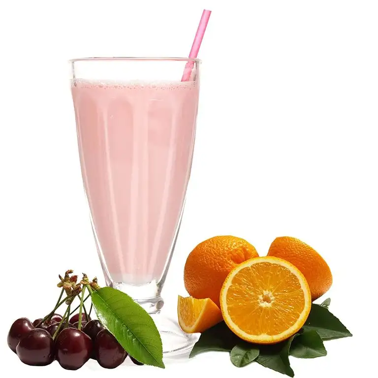Apfelsine Sauerkirsch Geschmack Milchshake Pulver Gino Gelati zum Milchshakes selber machen (333 g)