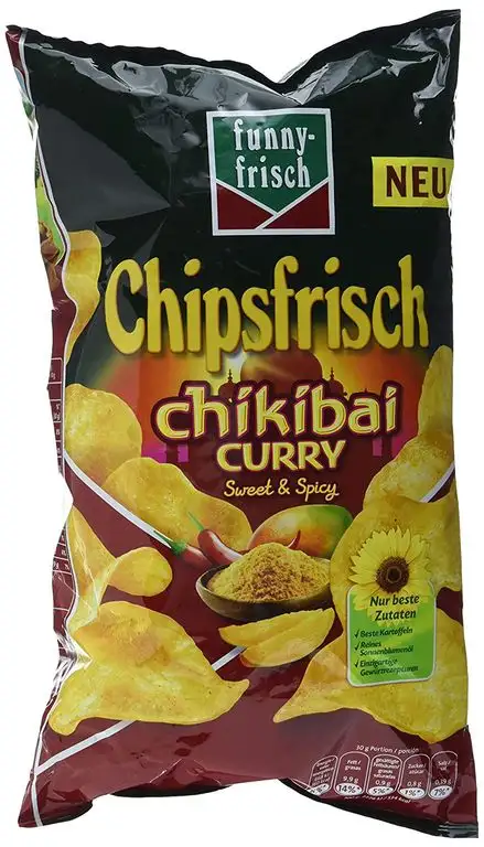 funny-frisch Chipsfrisch Chikibai Curry, 175g