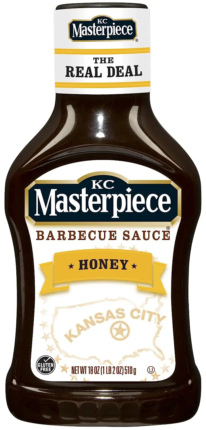 HV Food Products KC Masterpiece BBQ Sauce - Honey, 1er Pack (1 x 510 g Flasche)