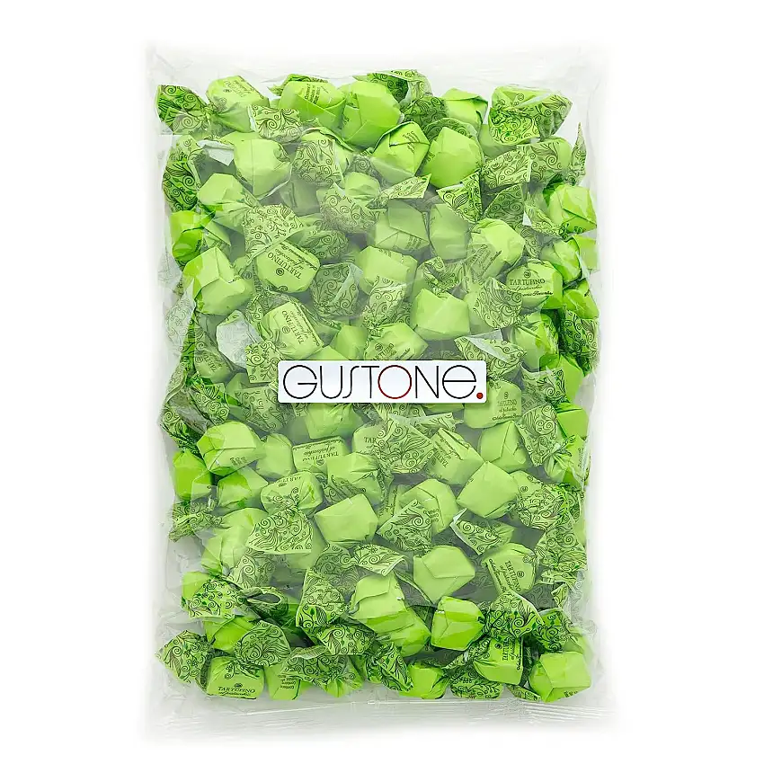 1 kg Tartufino dolce al pistacchio (Pistazie) | 140 Stück je 7 g | Antica Torroneria Piemontese | Trüffel Praline aus Italien | Schokoladen Trüffel | Großpackung | Glutenfrei