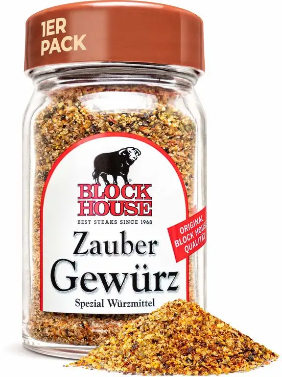 Block House Zaubergewürz 70g Gewürzmischung im Glas – in Restaurantqualität
