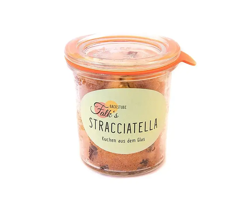 3 Stück STRACCIATELLA-KUCHEN im Glas (3 mal 140ml)