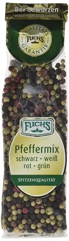 Fuchs Pfeffermix schwarz weiß rot grün, 2er Pack (2 x 60 g)