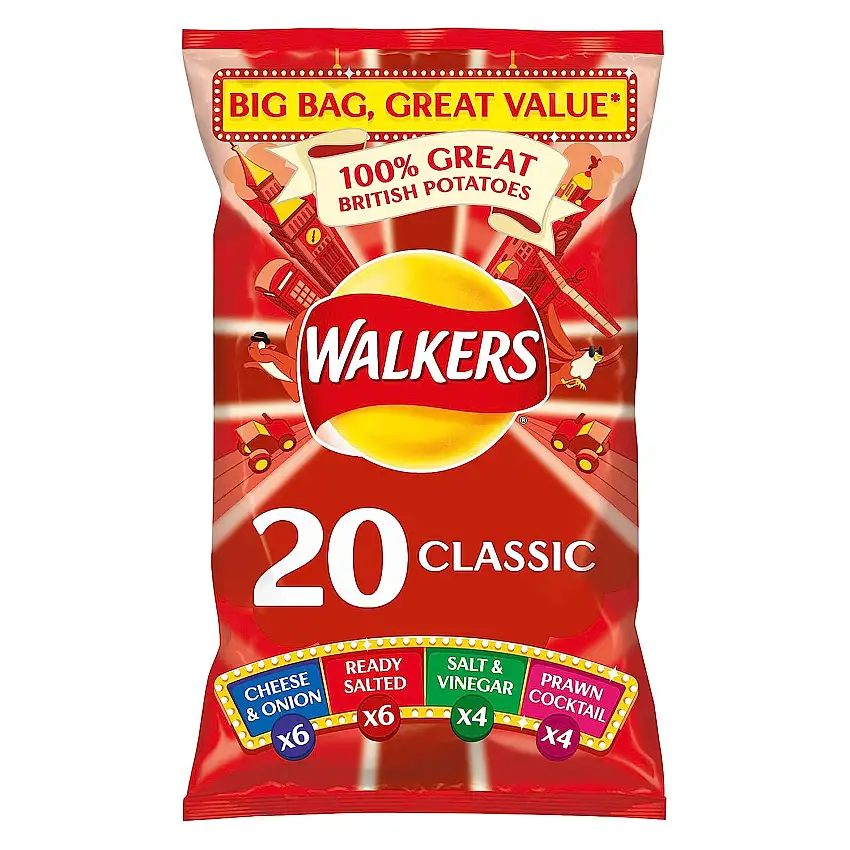 Walkers Crisps Variety Classic 20 x 25g FAMILY Pack