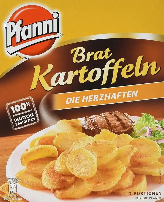 Pfanni Bratkartoffeln für eine schnelle Zubereitung Die Herzhaften 100% deutsche Kartoffeln 400 g 2 Portionen