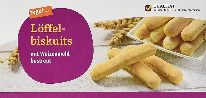 tegut... Löffelbiskuits, Bio Zutaten, 1 x 125 g
