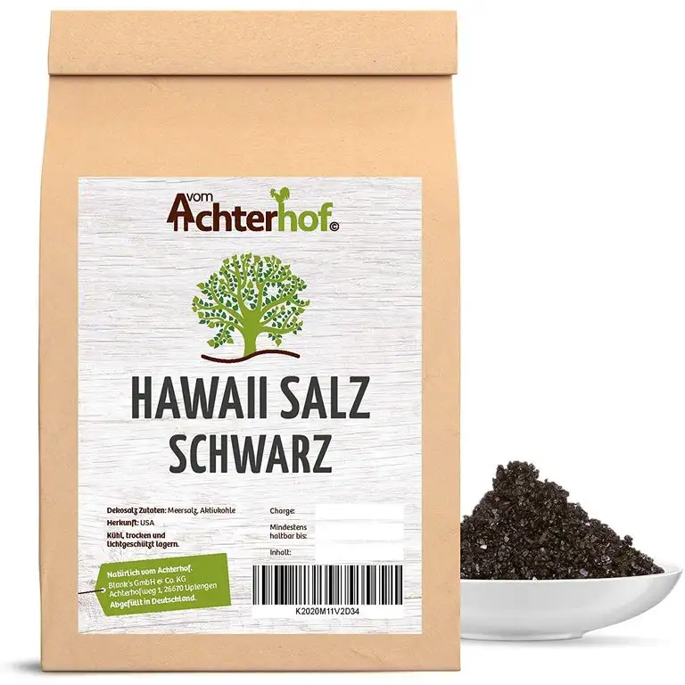 100 g Hawaii Salz schwarz Gourmetsalz natürlich vom-Achterhof